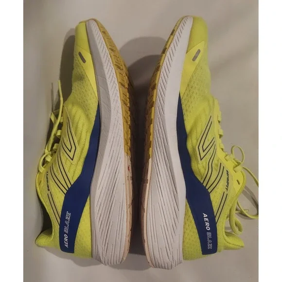 Salomon Mens Phosphor Yellow & Blue Aero Blaze Running Shoes Sneakers Size 9.5 - Picture 7 of 16